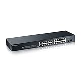 Zyxel 24-Port Gigabit Switch | Smart Managed | Rackmontage und lüfterloses...