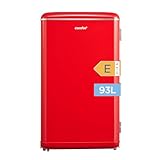 Comfee' RCD93RE2EURT(E) Kühlschrank Klein, 93 Liter Retro Kühlschrank, Mini...