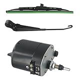ENNJING Scheibenwischermotor 12V,mit Arm und 105° Wischerblatt, Elektrisches...