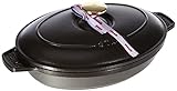 STAUB Ofenform/Servierplatte/Auflaufform mit Deckel, oval, 23 cm, 1 l, aus...