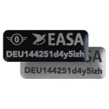 Roboterwerk - Drohnen Kennzeichen 20x8 mm mit EASA Drohnenklasse C-0 für DJI...