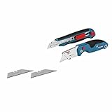 Bosch Professional 2 tlg. Messer Set (mit Universal Klappmesser und Profi...