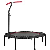 LIFERUN Leises Fitness Trampoline,Ø128cm Achteckiges Mini Trampolin...