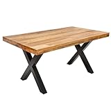 Riess Ambiente Massiver Esstisch Iron Craft 160cm Mangoholz Industrial Design...