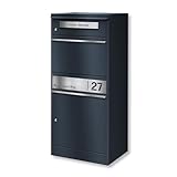 Metzler Briefkasten und Paketbox rostfrei und massiv, paketbox draussen groß...