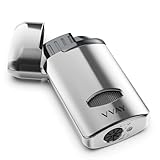 VVAY Sturmfeuerzeug Jetflamme | Butan-Nachfüllbar & Windfest (ohne Gas...