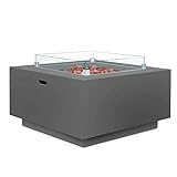 intergrill Gasfeuerstelle Designer Fire Pit | 91,5 x 91,5 x 66 cm |...