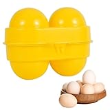 Eierbox - Tragbare Eierbehälter Für 2 Eier Mit Stoßschutz | Eierschachtel |...