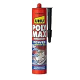 UHU POLY MAX POWER Montagekleber schwarz, Kartusche 425g