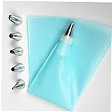 Onsinic 8 Pcs/Set Silikon Küchenzubehör Icing Piping Creme-gebäck-Beutel + 6...