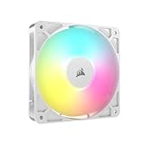 CORSAIR RS120 ARGB 120mm PWM-Lüfter – Daisy-Chain-Verbindung – Geräuscharm...