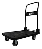 STROXX – Plattformwagen 150Kg - Extreme leicht - 740x470x930mm (LxBxH) Große...