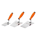 Mivos Edelstahl Trapezkellen-Set 3-teilig 130 mm 160 mm 180 mm – Rostfreie...