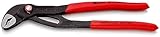 KNIPEX Cobra QuickSet Hightech-Wasserpumpenzange mit rutschhemmendem Kunststoff...
