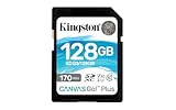 Kingston SDG3/128GB SD Speicherkarte ( 128GB SDXC Canvas Go Plus 170R C10 UHS-I...