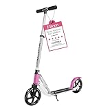 HUDORA BigWheel Pure Scooter I Stabiler Aluminium-Roller mit Ständer I...