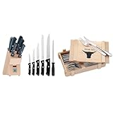 WMF Classic Line Messerblock mit Messerset 7-teilig & Steakbesteck 12-teilig,...