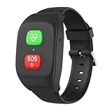 Weyot Notrufuhren Für Senioren Mit Sturzerkennung -SOS Funktion, GPS,4G-Anrufe...
