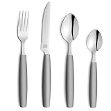 Beckmann & Rommerskirchen 2515 VALOA Besteck Set 4 Personen | 16-teilig | Grau |...