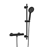 Görbach Thermostat Duscharmatur mit Duschstangen-Set, Thermostat-Brausebatterie...