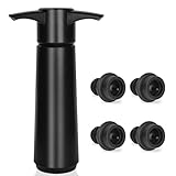 Philorn Wein Vakuumpumpe mit 4 Stopfen, Wein Vakuumpumpe und Weinverschluss,...