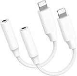 Oliveria iPhone Adapter Kopfhörer, 2 Pack Adapter iPhone Kopfhörer, Kopfhörer...