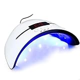 LKE UV Lampe für Gelnägel, 36W Nageltrockner mit Tragbarer USB-Ladefunktion, 30/60/90s Timing-Funktion, LCD-Display und Infrarotsensor, Led nagellampe ist für alle Gele Geeignet