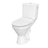 VBChome WC Toilette Stand Spülrandlos Keramik Komplett Set mit Spülkasten...