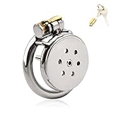 BDSMLOVE Penniskäfig Metall Dilator,Chastity Cage Male small,Penis Käfig mit...