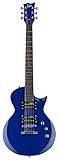 LTD GUITARS E-Gitarre LTD EC-10 Blau mit Deckel EC10KIT-BLUE