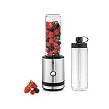 WMF Küchenminis Smoothie-to-go, Smoothie Maker klein, Mini Standmixer mit zwei...