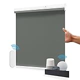 Allesin Wiederaufladbare Verdunklungsrollo ohne Bohren, B80 x H150 cm Anthrazit,...