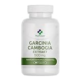 Garcinia Cambogia hochdosiert 500 mg, Garcinia Extrakt mit 60% HCA aus...