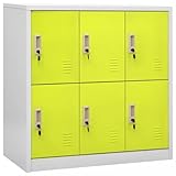 vidaXL Schließfachschrank Umkleideschrank Stahlschrank Metallschrank...