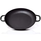 BBQ Nerd Paellapfanne aus Gusseisen Ø 36 cm (6 Personen) - Antihaftpfanne mit...