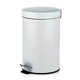 kela Kosmetikeimer Monaco, 3 L, Durchmesser 17 cm, Metall, weiß,...
