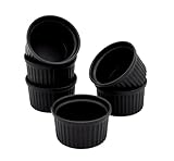 Porzellan Creme Brulee Schälchen klein - 200 ml / 6er Set - Ofen Soufflé...