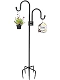ADTSADDTO Garden Schäferhaken,193cm Garten Doppelhaken Mit 5 Prong Base...