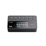 ISDT E625 6-Kanal-Lipo-Batterieladegerät/Entlader, DC USB C, Smart-Ladegerät...