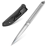 SMITH CHU Outdoor Messer Feststehend - mit Kydex Scheide, Survival Messer, EDC...
