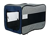 Trixie 39692 Mobile Kennel Twister, S: 45 × 45 × 64 cm, dunkelblau/grau