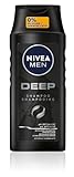 NIVEA MEN Deep Shampoo, Shampoo gegen fettige Haare mit Aktivkohle,...