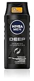 NIVEA MEN Deep Shampoo für Männer, gegen fettige Haare mit Aktivkohle,...