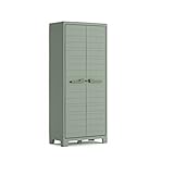 Keter Planet Outdoor Kunststoffschrank, hoch, jadegrün, 80 x 44 x 182 cm, inkl....