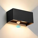 VIIIVA 24W Aussenlampe mit Bewegungsmelder, IP66 3000K 2000LM Warmweiß...