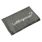 Out of the Blue 190327 - Geschirrtuch Lieblingsessen grau, ca. 40 x 60 cm, 100...