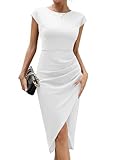 Missufe Partykleid Bodycon Cocktailkleid Wickelkleid Sommerkleider Damen Elegant...