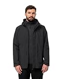 Jack Wolfskin Herren Altenberg 3in1 Jkt M Jacket, Schwarz, L EU