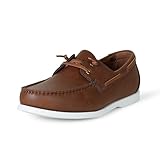 Amazon Essentials Herren Bootsschuhe Zum Hineinschlüpfen, Braun, 44 EU