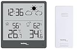 Technoline WS9138 moderne, kleine Wetterstattion mit Wettervorhersage und...